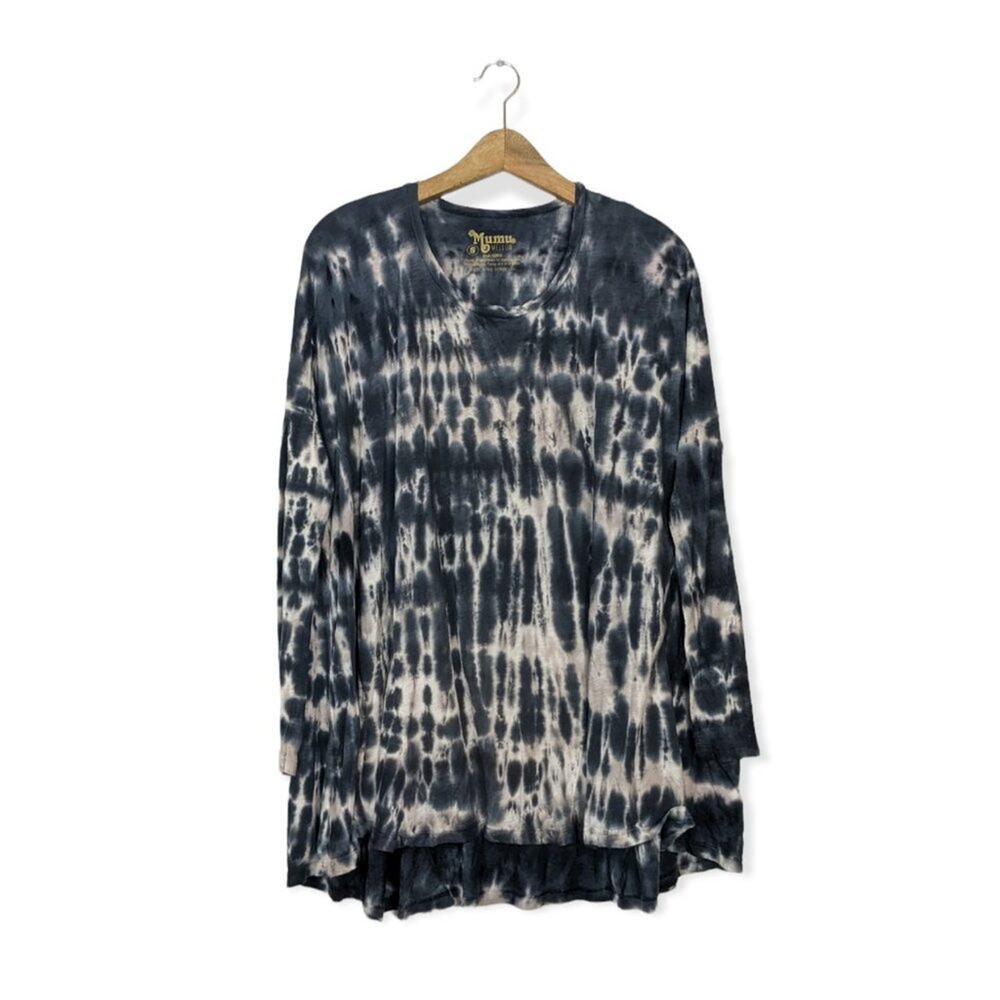 Show Me Your MuMu Tyler Tunic S Mellow Tie Dye Long Sleeve Casual